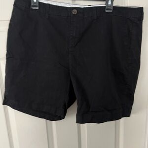 Old Navy Black Flat Front Shorts